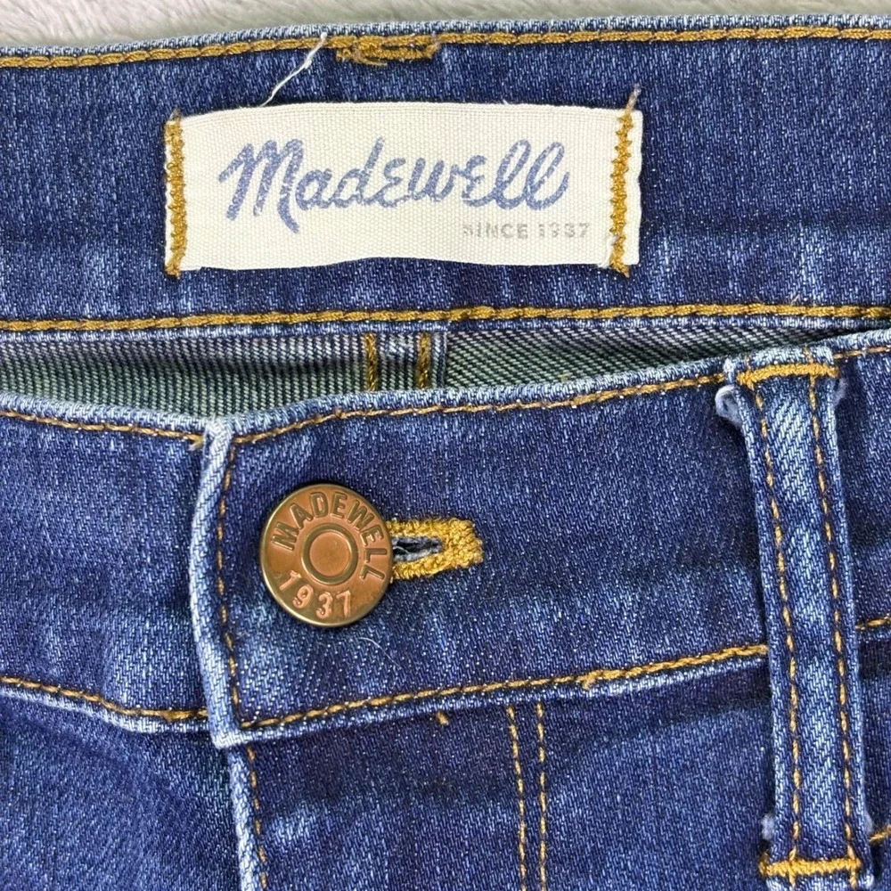 Madewell Women's Skinny Skinny Distressed Blue Jeans Size 32 B7078 HOL14